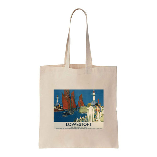 Lowestoft - It's Quicker By Rail - Canvas Tote Bag