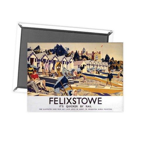 Felixstowe LNER- It's Quicker By Rail Fridge Magnet