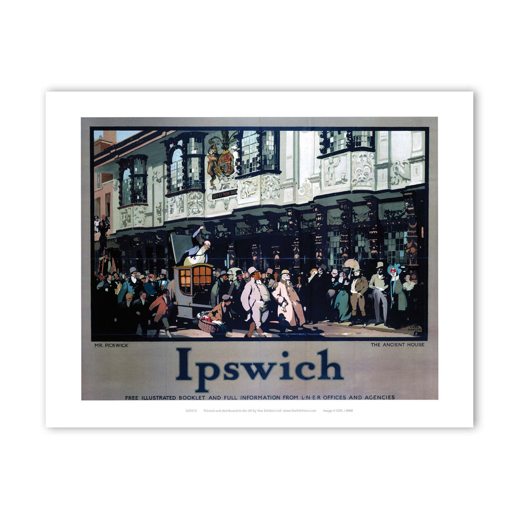 Mr. Pickwick - Ancient House Ipswich Art Print