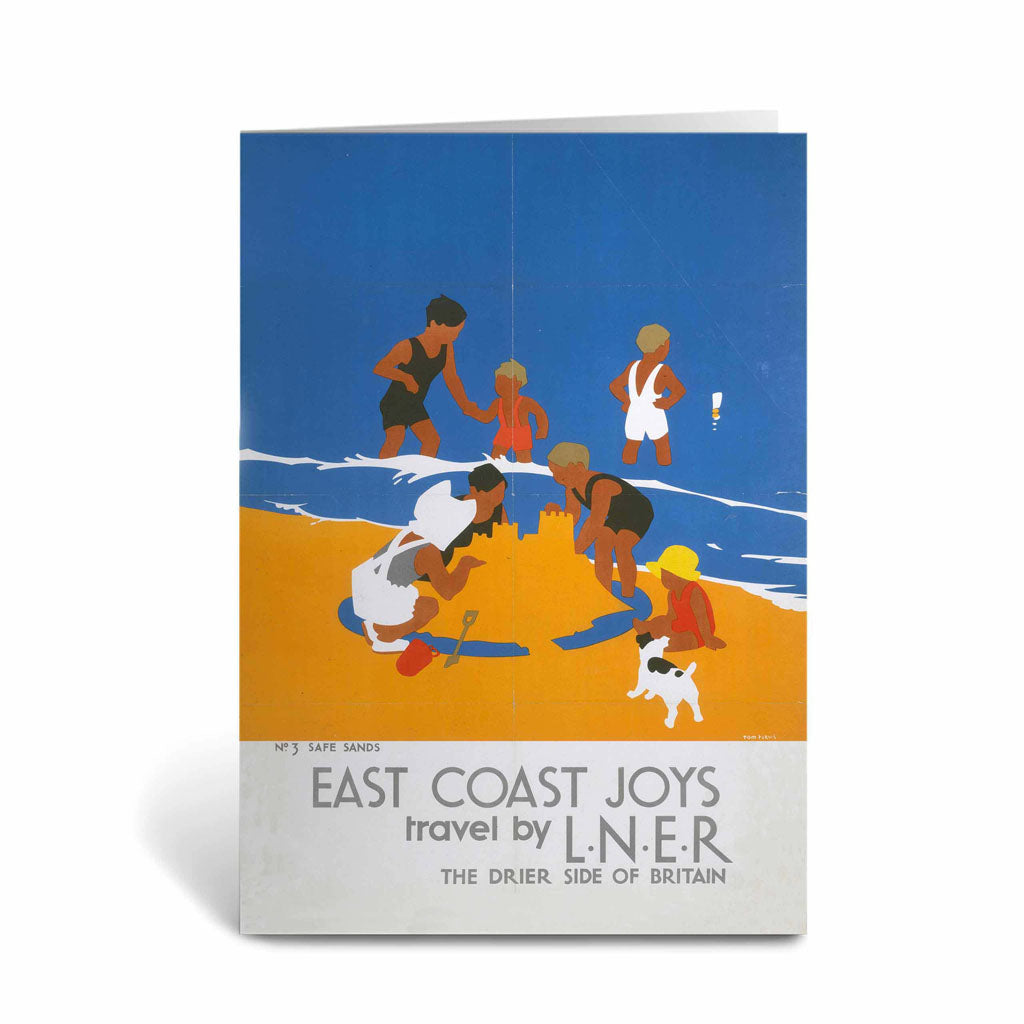 East Coast Joys No 3 Safe Sands Greeting Card