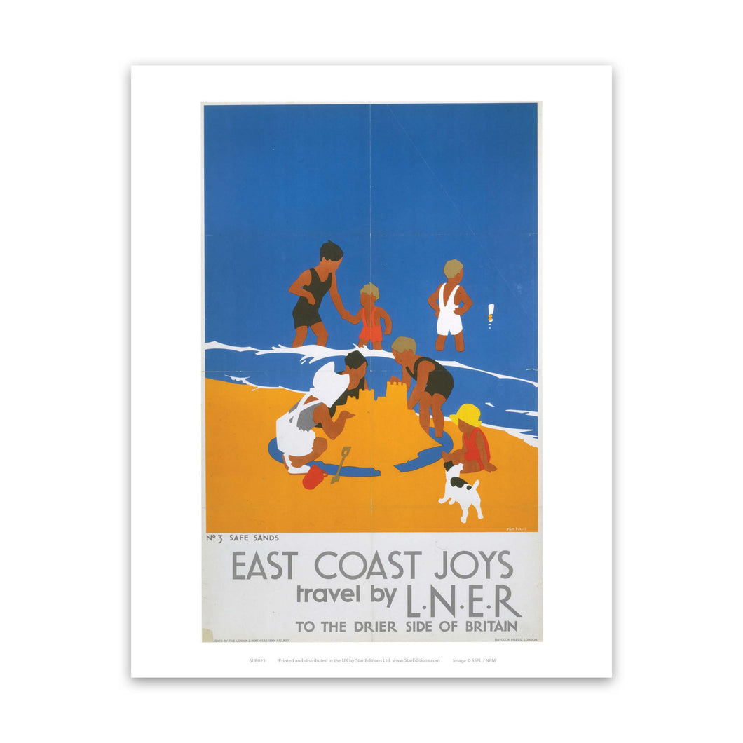 East Coast Joys No 3 Safe Sands Art Print
