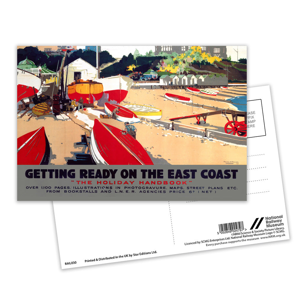 Getting Ready on the East Coast Postcard Pack of 8
