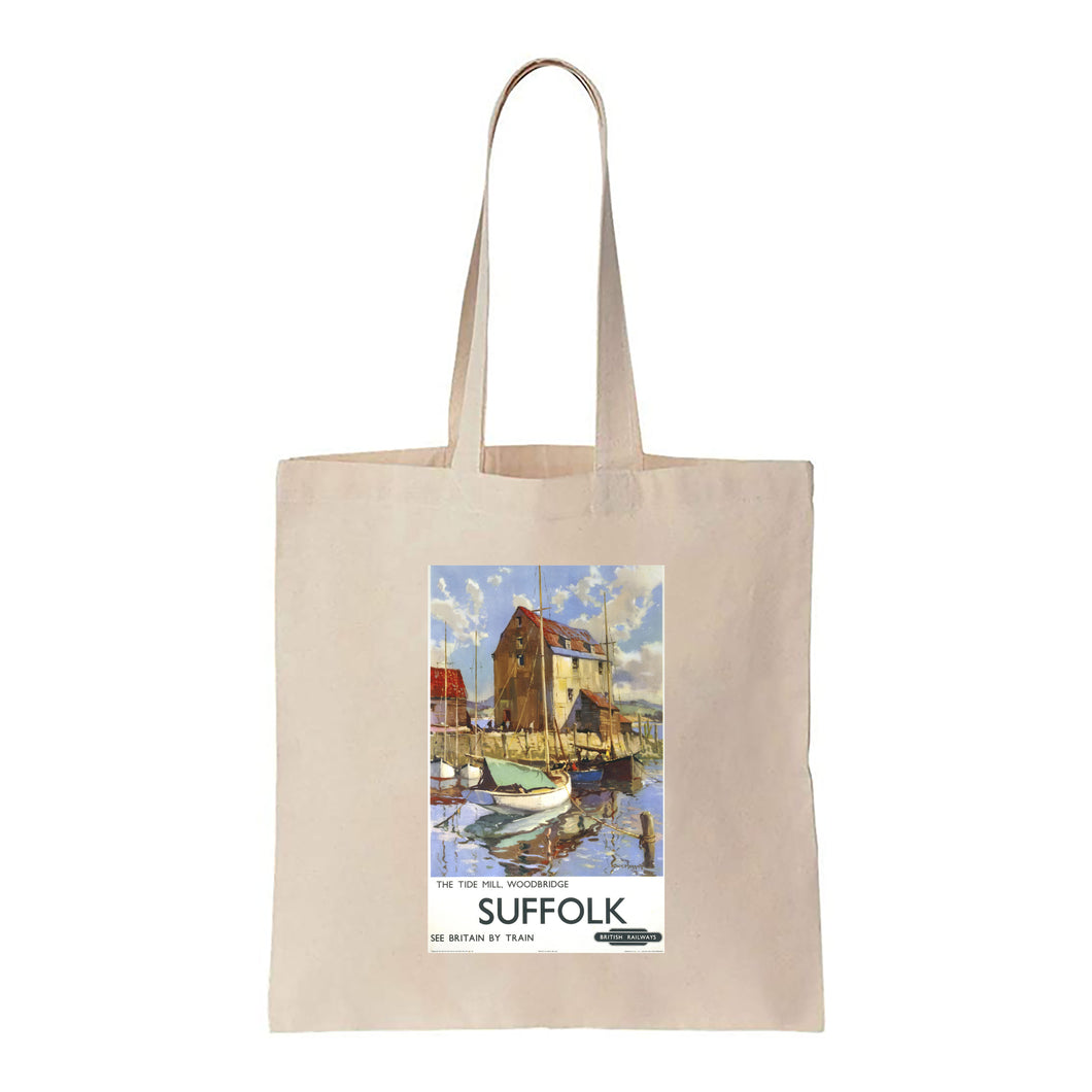 The Tide Mill, Woodbridge - Suffolk See Britain By Train - Canvas Tote Bag