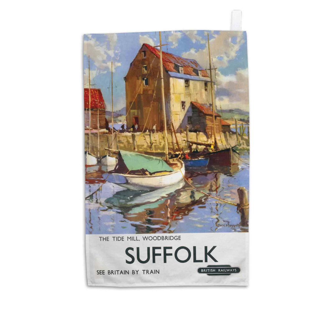 The Tide Mill, Woodbridge - Suffolk See Britain By Train - Tea Towel