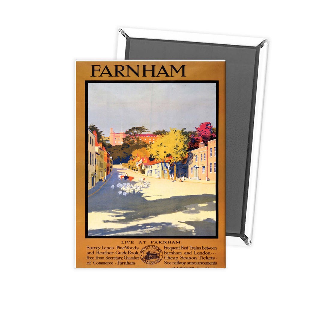 Farnham Surrey - Southern Railway Fridge Magnet