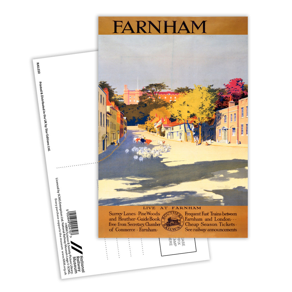 Farnham Surrey - Southern Railway Postcard Pack of 8
