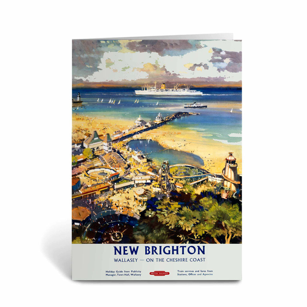New Brighton Wallasey - on the Cheshire Coast Greeting Card