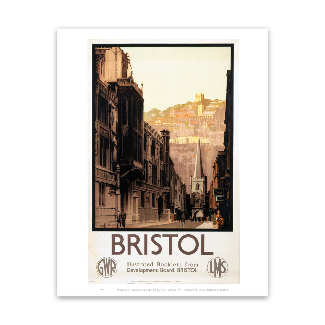 Bristol High Street GWR LMS Art Print