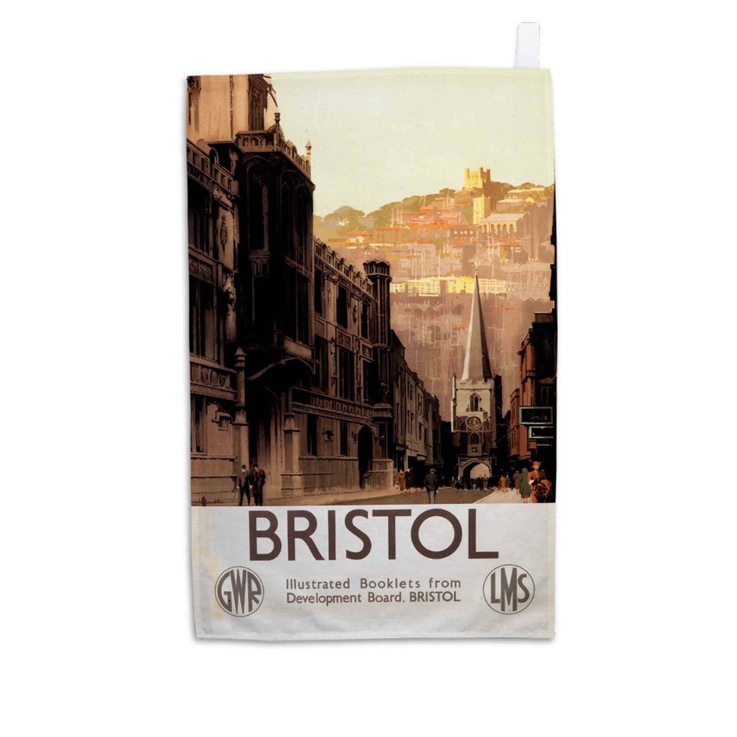 Bristol High Street GWR LMS - Tea Towel