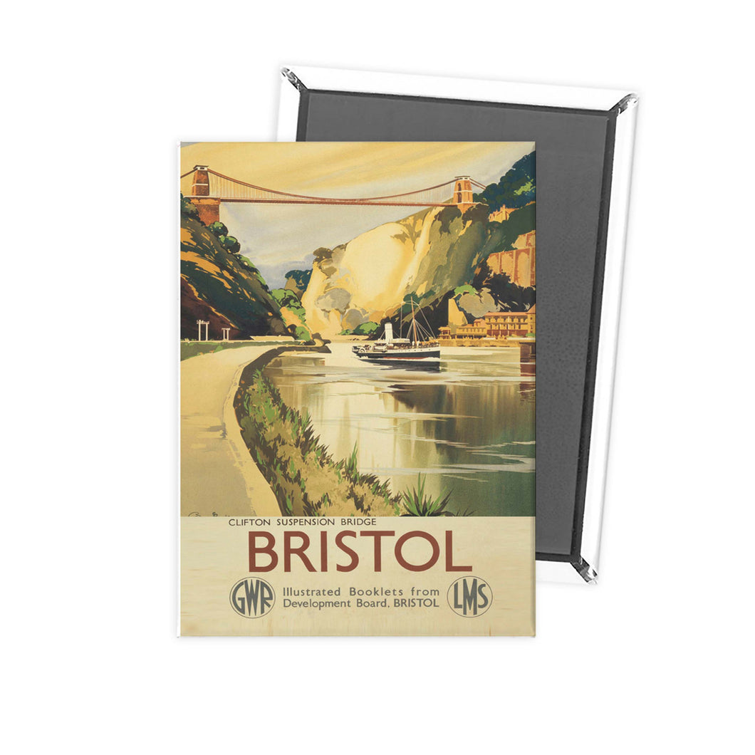 Bristol - Clifton Suspension Bridge GWR LMS Fridge Magnet